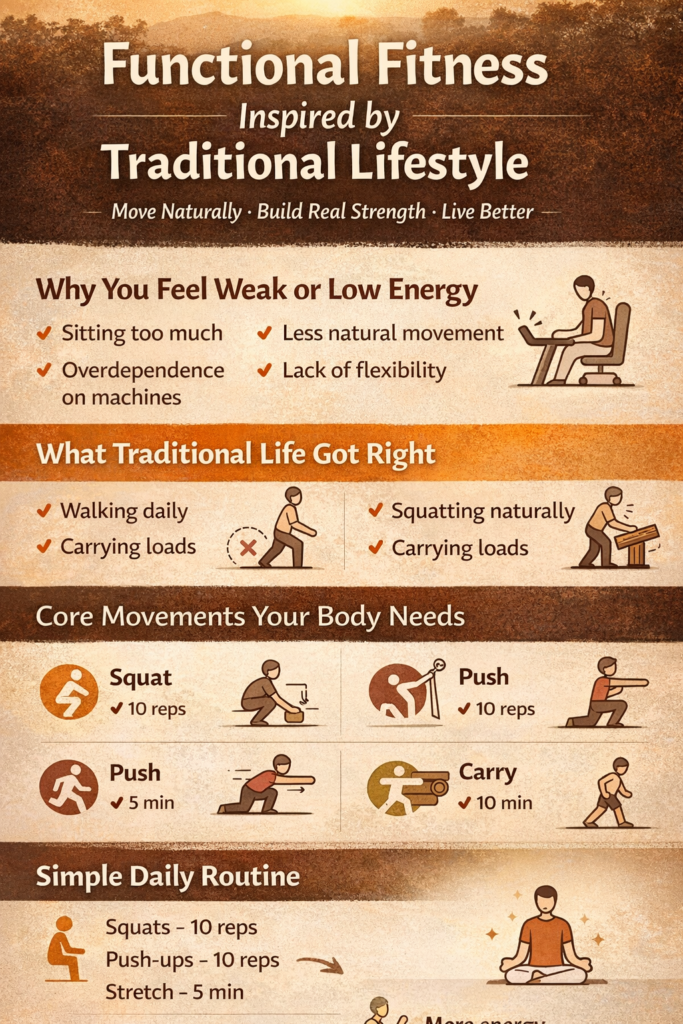 Functional Fitness Inspired by Traditional Lifestyle