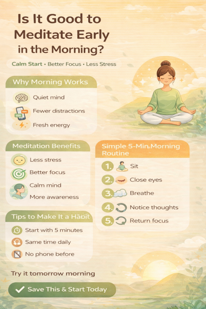 Is It Good to Meditate Early in the Morning