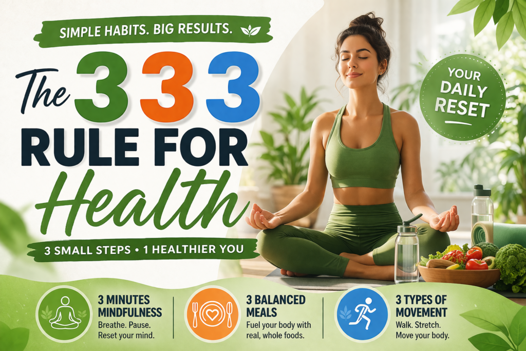 What is the 3 3 3 rule for health?