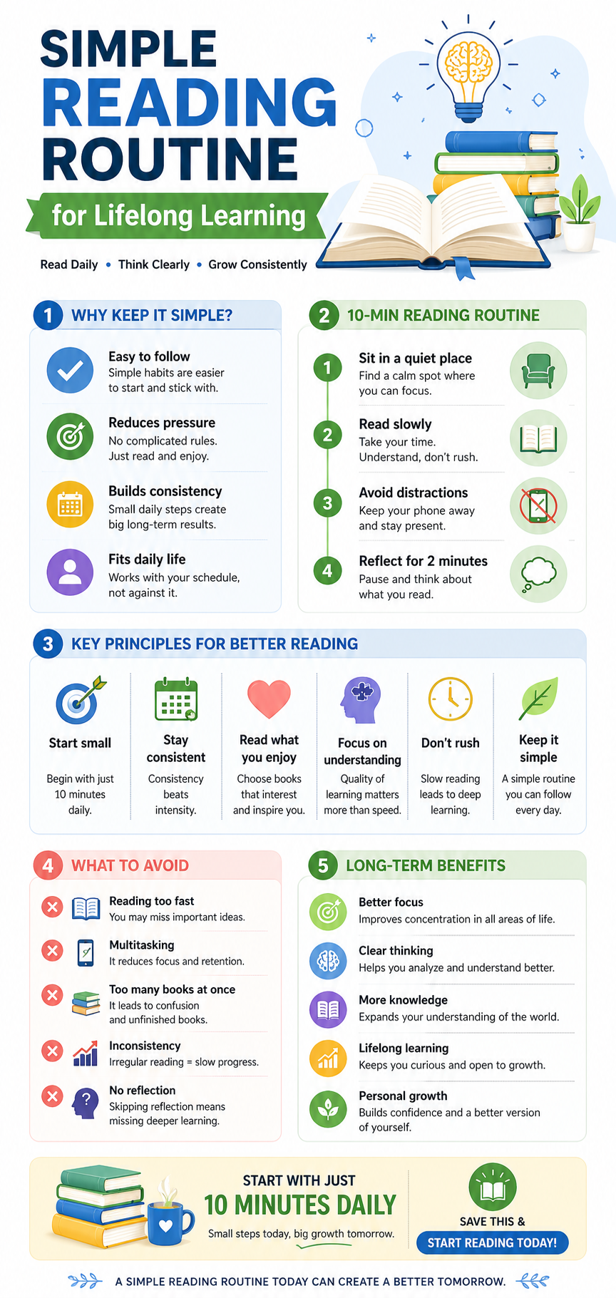 Effective Reading Routines Simple Reading Routine for Lifelong Learning (Build a Daily Habit)