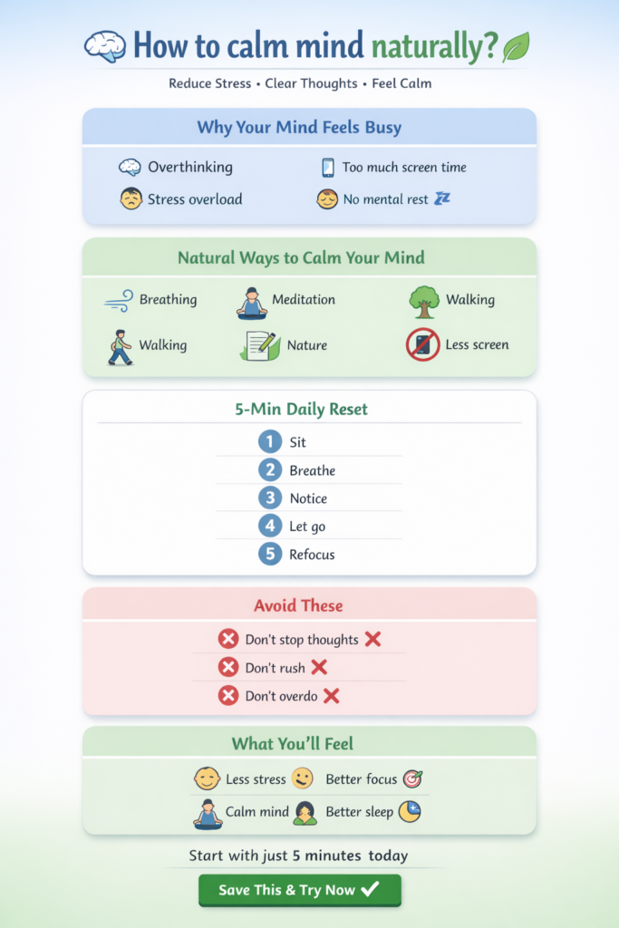How to Calm Mind Naturally