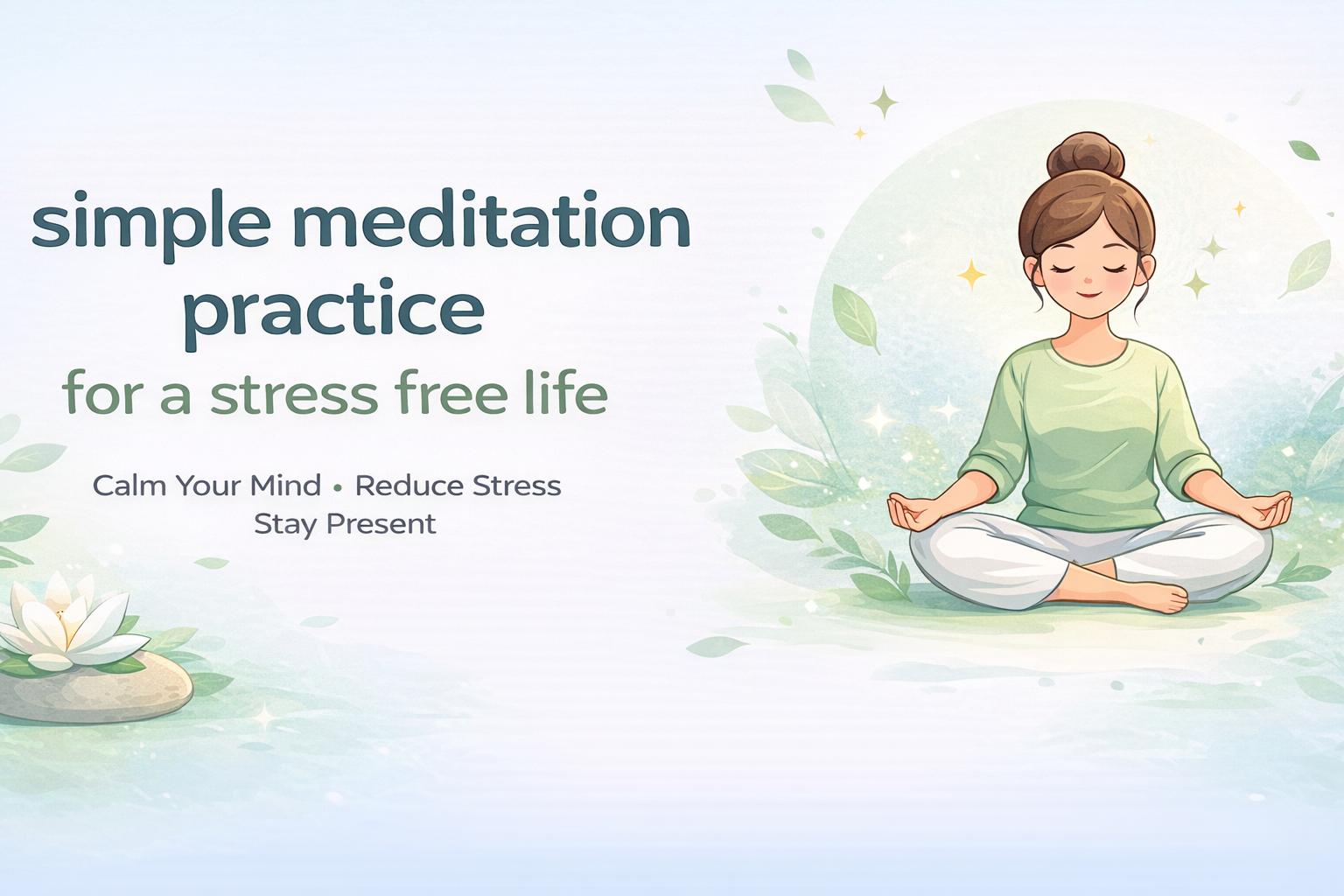 Read more about the article simple meditation practice for stress free life
