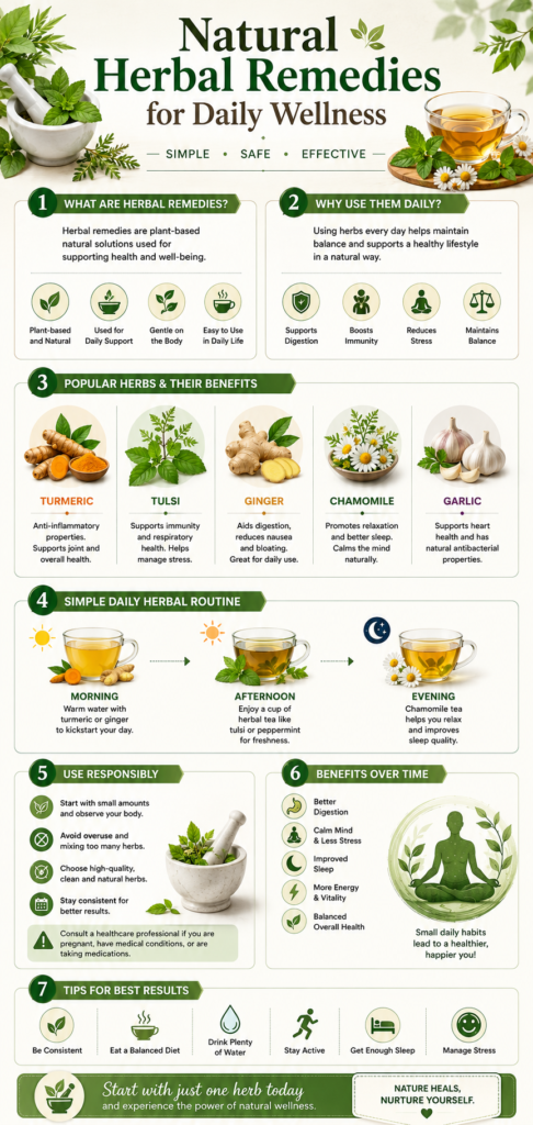 Natural Herbal Remedies for Daily Wellness
